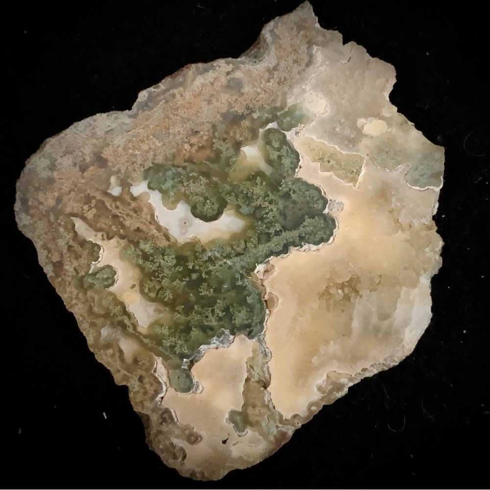 💗Moss Agate / Dendritic Chalcedony Specimen – Natural Green Inclusions